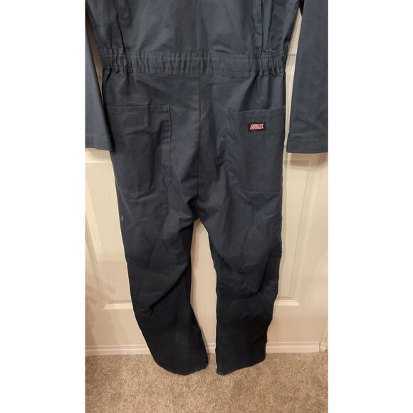 Dickies Dark Navy Wrinkle & Stain Resistant Long Sleeve Coveralls, M - Picture 12 of 12